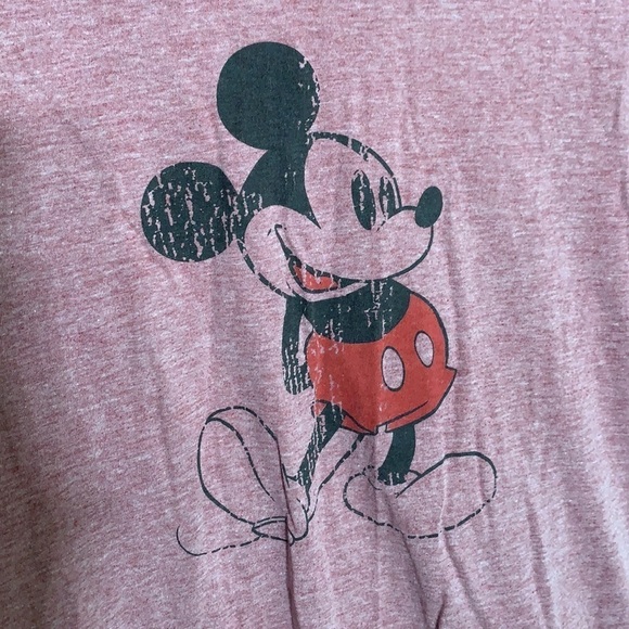 Disneyland resort Graphic Mickey Mouse vintage look ringer T-shirt Medium - Picture 3 of 8